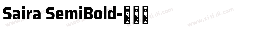 Saira SemiBold字体转换